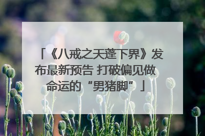 《八戒之天蓬下界》发布最新预告 打破偏见做命运的“男猪脚”