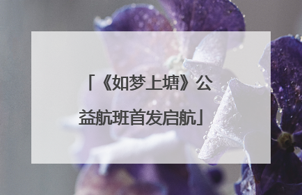 《如梦上塘》公益航班首发启航