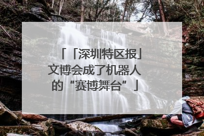 「深圳特区报」文博会成了机器人的“赛博舞台”