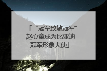 “冠军致敬冠军” 赵心童成为比亚迪冠军形象大使