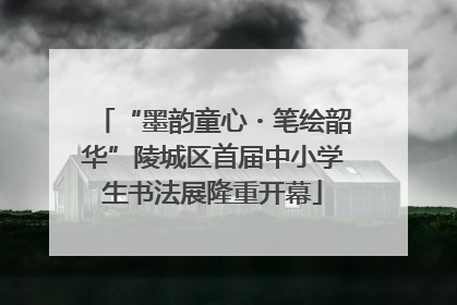 “墨韵童心・笔绘韶华”陵城区首届中小学生书法展隆重开幕
