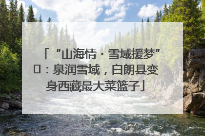 “山海情・雪域援梦”⑪：泉润雪域，白朗县变身西藏最大菜篮子