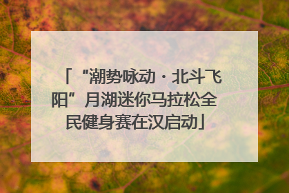 “潮势咏动・北斗飞阳”月湖迷你马拉松全民健身赛在汉启动