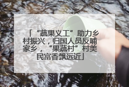“蔬果义工”助力乡村振兴，归国人员反哺家乡，“果蔬村”村美民富香飘远近