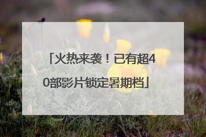 火热来袭！已有超40部影片锁定暑期档