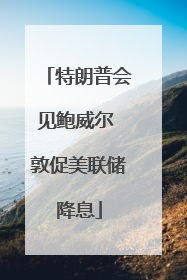 特朗普会见鲍威尔 敦促美联储降息