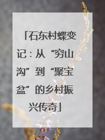 石东村蝶变记：从“穷山沟”到“聚宝盆”的乡村振兴传奇