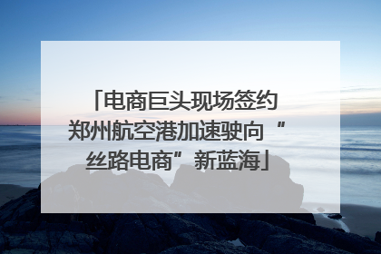 电商巨头现场签约 郑州航空港加速驶向“丝路电商”新蓝海