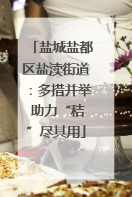 盐城盐都区盐渎街道：多措并举 助力“秸”尽其用