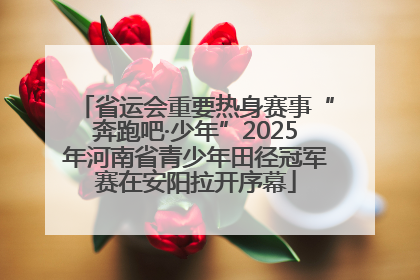 省运会重要热身赛事“奔跑吧·少年”2025年河南省青少年田径冠军赛在安阳拉开序幕
