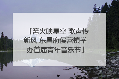 篝火映星空 歌声传新风 东昌府侯营镇举办首届青年音乐节