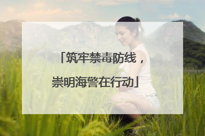 筑牢禁毒防线，崇明海警在行动