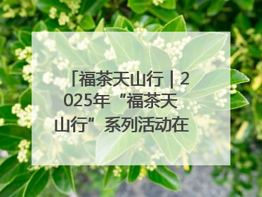 福茶天山行｜2025年“福茶天山行”系列活动在昌吉州启动