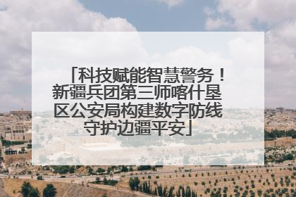 科技赋能智慧警务！新疆兵团第三师喀什垦区公安局构建数字防线守护边疆平安