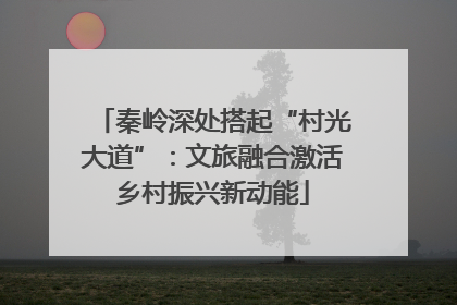 秦岭深处搭起“村光大道”：文旅融合激活乡村振兴新动能
