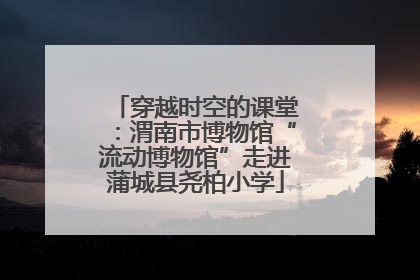 穿越时空的课堂：渭南市博物馆“流动博物馆”走进蒲城县尧柏小学
