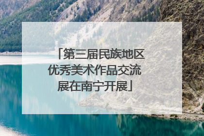 第三届民族地区优秀美术作品交流展在南宁开展