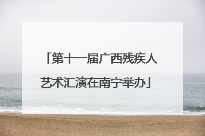 第十一届广西残疾人艺术汇演在南宁举办