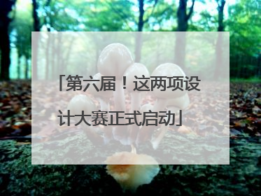 第六届！这两项设计大赛正式启动