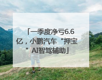 一季度净亏6.6亿，小鹏汽车“押宝”AI智驾辅助