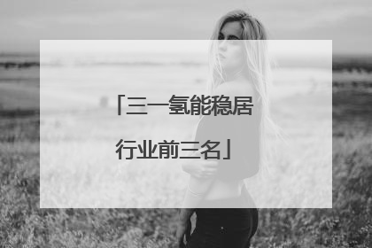 三一氢能稳居行业前三名