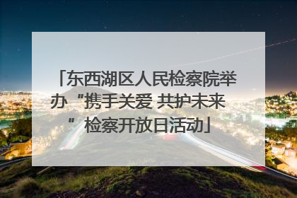 东西湖区人民检察院举办“携手关爱 共护未来”检察开放日活动