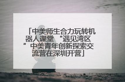 中美师生合力玩转机器人课堂 “遇见湾区”中美青年创新探索交流营在深圳开营
