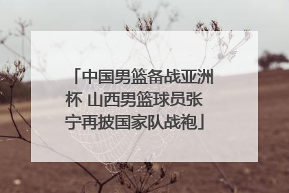 中国男篮备战亚洲杯 山西男篮球员张宁再披国家队战袍