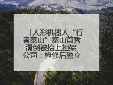 人形机器人“行者泰山”泰山首秀滑倒被抬上担架 公司：检修后独立下山 测试就是为暴露问题