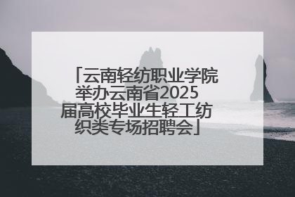 云南轻纺职业学院举办云南省2025届高校毕业生轻工纺织类专场招聘会
