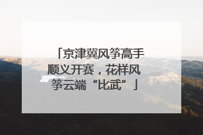 京津冀风筝高手顺义开赛，花样风筝云端“比武”