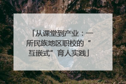 从课堂到产业：一所民族地区职校的“互嵌式”育人实践