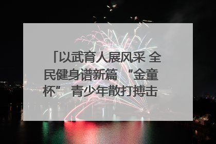 以武育人展风采 全民健身谱新篇 “金童杯” 青少年散打搏击邀请赛圆满落幕