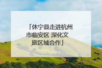 休宁县走进杭州市临安区 深化文旅区域合作
