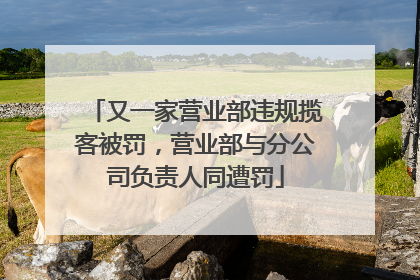 又一家营业部违规揽客被罚，营业部与分公司负责人同遭罚
