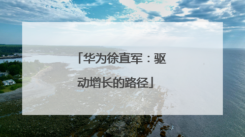 华为徐直军：驱动增长的路径