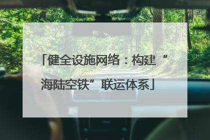 健全设施网络：构建“海陆空铁”联运体系