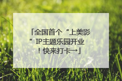 全国首个“上美影”IP主题乐园开业！快来打卡→
