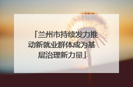 兰州市持续发力推动新就业群体成为基层治理新力量