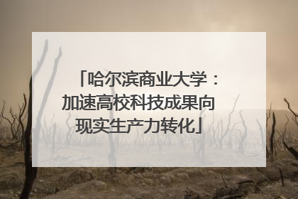 哈尔滨商业大学：加速高校科技成果向现实生产力转化