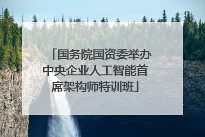 国务院国资委举办中央企业人工智能首席架构师特训班