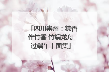 四川崇州：粽香伴竹香 竹编龙舟过端午｜图集