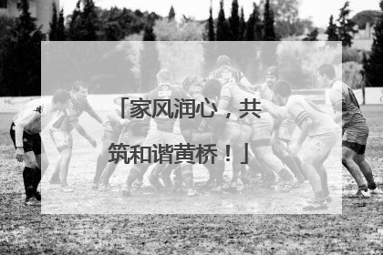 家风润心，共筑和谐黄桥！
