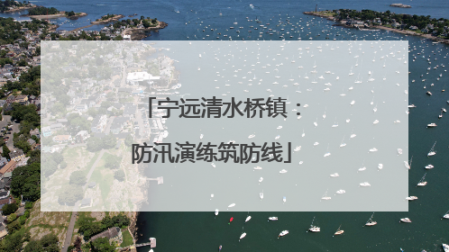 宁远清水桥镇：防汛演练筑防线