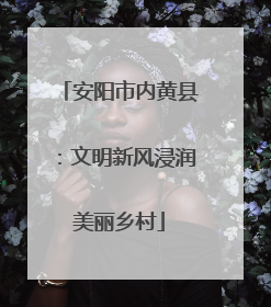安阳市内黄县：文明新风浸润美丽乡村