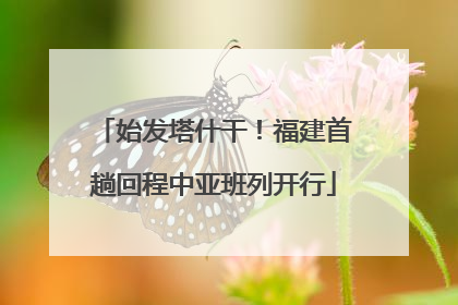 始发塔什干！福建首趟回程中亚班列开行