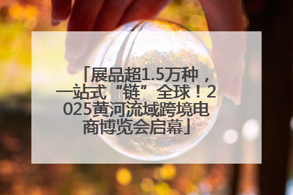 展品超1.5万种，一站式“链”全球！2025黄河流域跨境电商博览会启幕