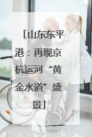 山东东平港：再现京杭运河“黄金水道”盛景