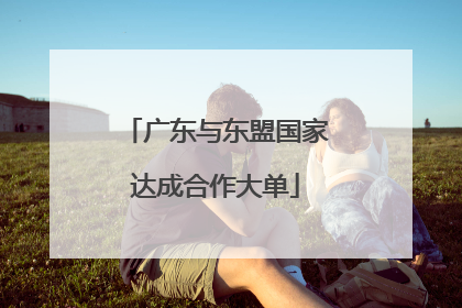 广东与东盟国家达成合作大单