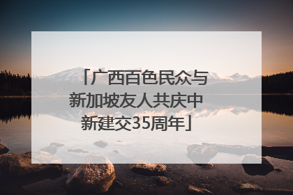 广西百色民众与新加坡友人共庆中新建交35周年